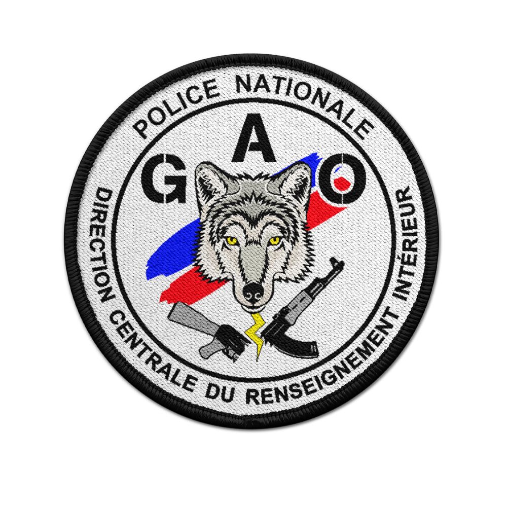 9cm Patch GAO Direction centrale du renseignement intérieur Frankreich #35245