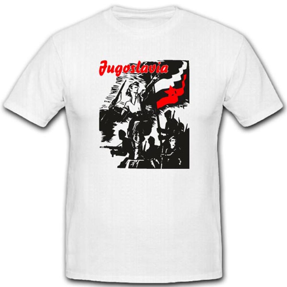Jugoslavia 1945 Wappen Abzeichen Militär Wk Verbündete Allierte - T Shirt #3289