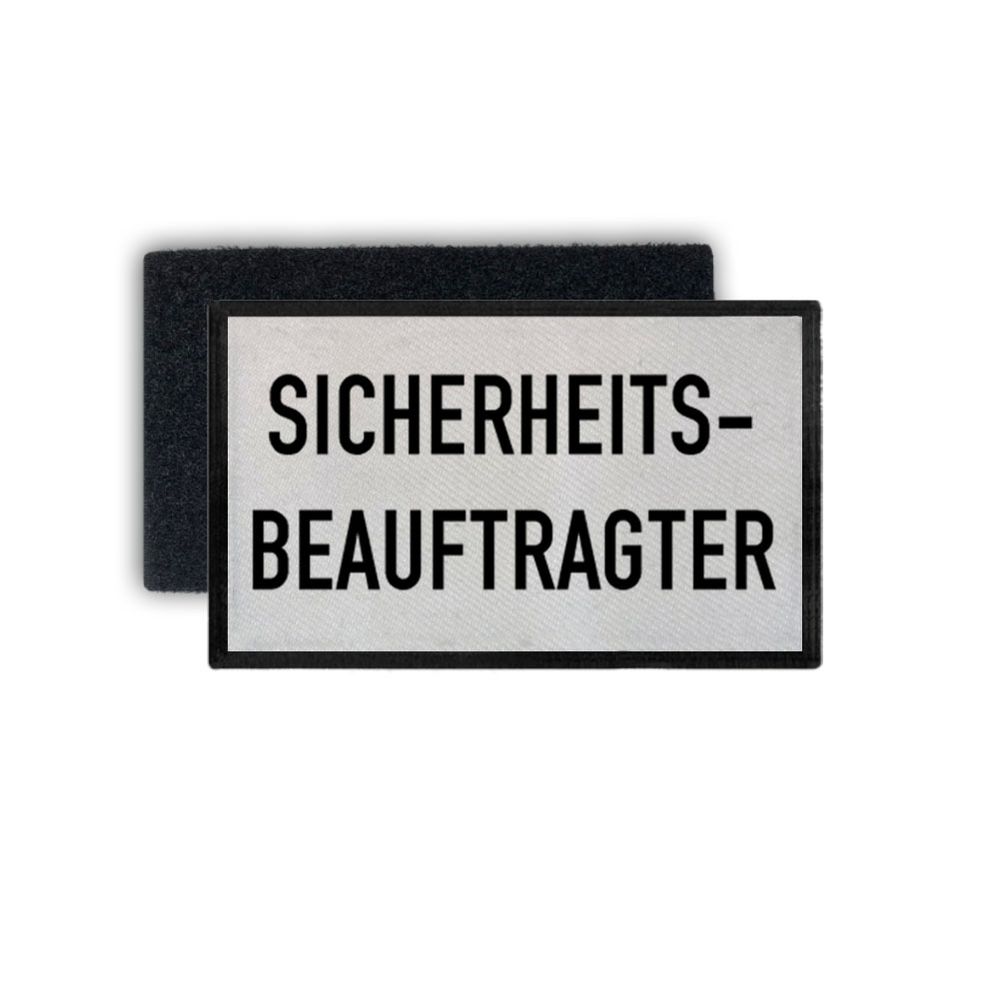 Patch Sicherheitsbeauftragter Arbeitssicherheit Arbeitsschutz 7,5x4,5cm #32885