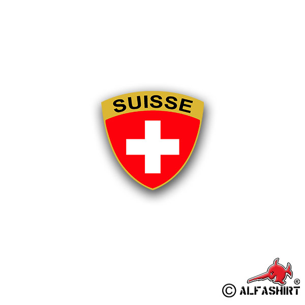 Aufkleber/Sticker Suisse Army Typ 2 Wappen Kreuz Militär Eidgenossen 7x7cm A2889