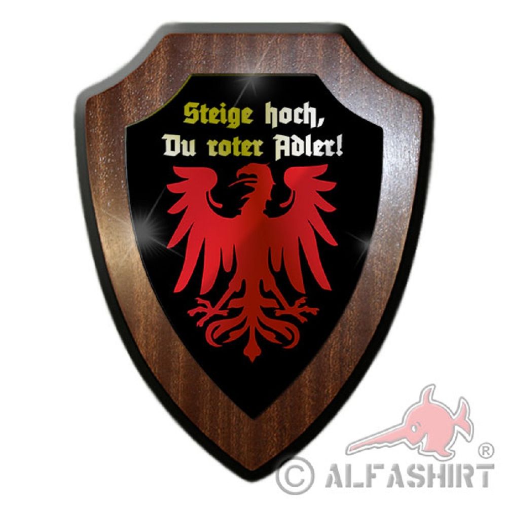 Climb up the red eagle state Brandenburg coat of arms shield # 19852