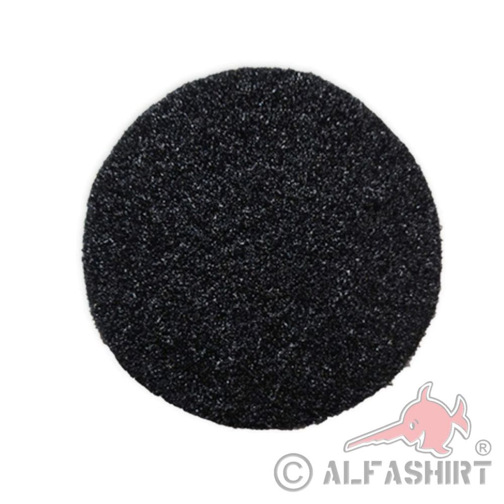Flausch RUND Patch 9cm schwarz Gegenstück für Uniform  Aufnäher #41418