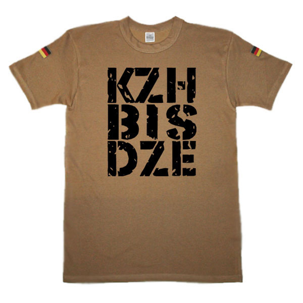 KZH bis DZE Krank zu Hause bis Dienst Zeit Ende Humor - BW Tropen Shirt #14377