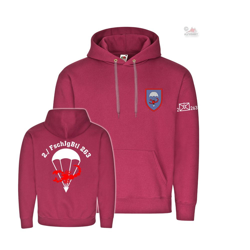 Hoodie 2 FschJgBtl 263 Paratrooper Command Company Tactical # 38836