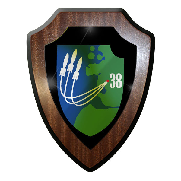 Wappenschild - FlaRakBtl 38 Flugabwehr Raketen Bataillon Hawk Bw #10058
