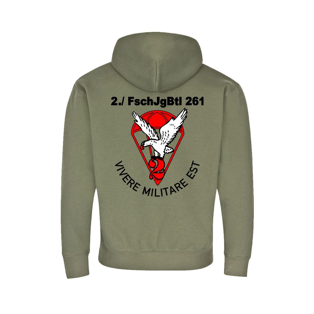 Hoodie 2 Fallschirmjäger-Bataillon 261 Kompanie Pullover BW Bundeswehr #35223