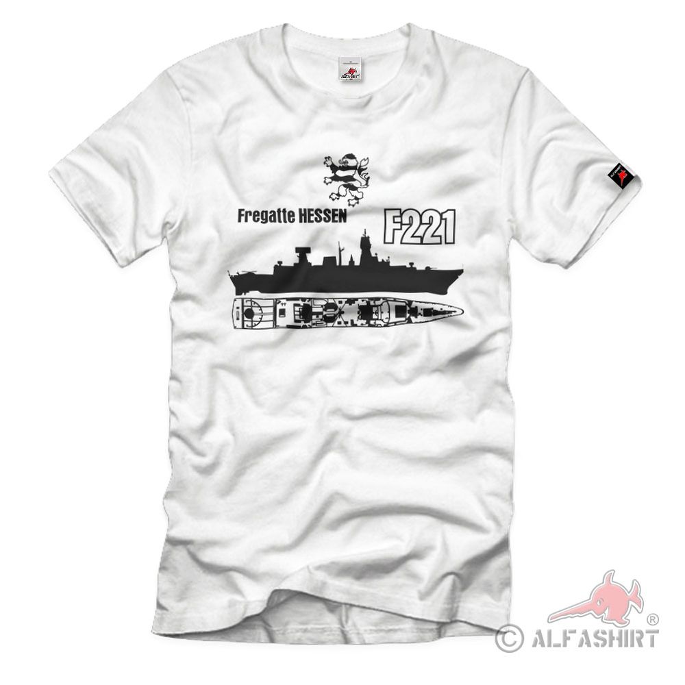 Fregatte Hessen F221 DRAC Bundesmarine Marine Bundeswehr Einsatz T-Shirt #38895