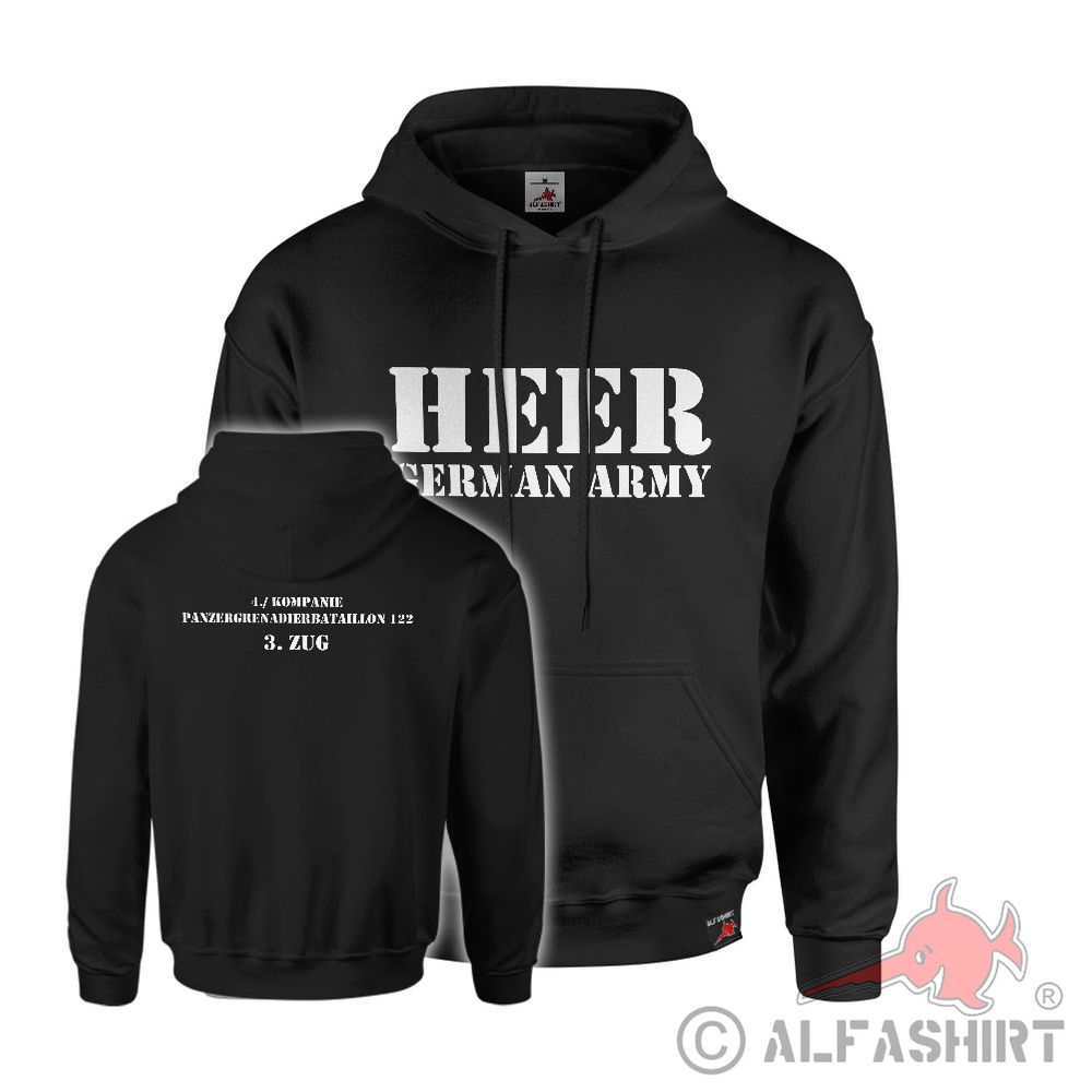 Hoodie black Army German Army Army Military Germany #42605