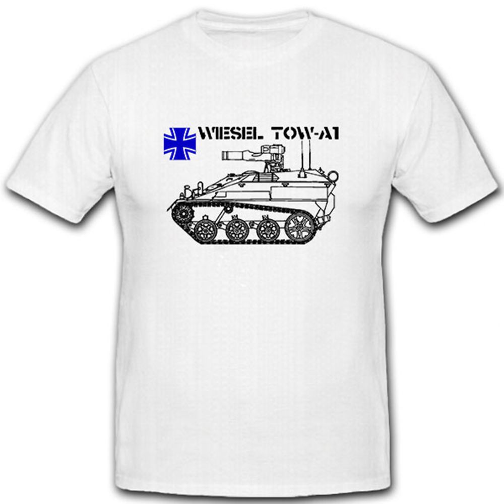 Wiesel TOW-A1 Bundeswehr Militär Panzer Ketten Fahrzeug- T Shirt #7976