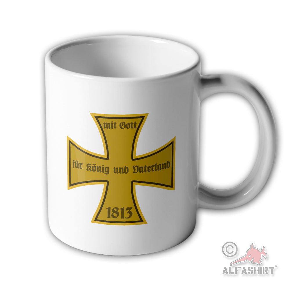 Tasse Landwehr-Kreuz Preußen Abzeichen 1813 preußischen Armee#45546
