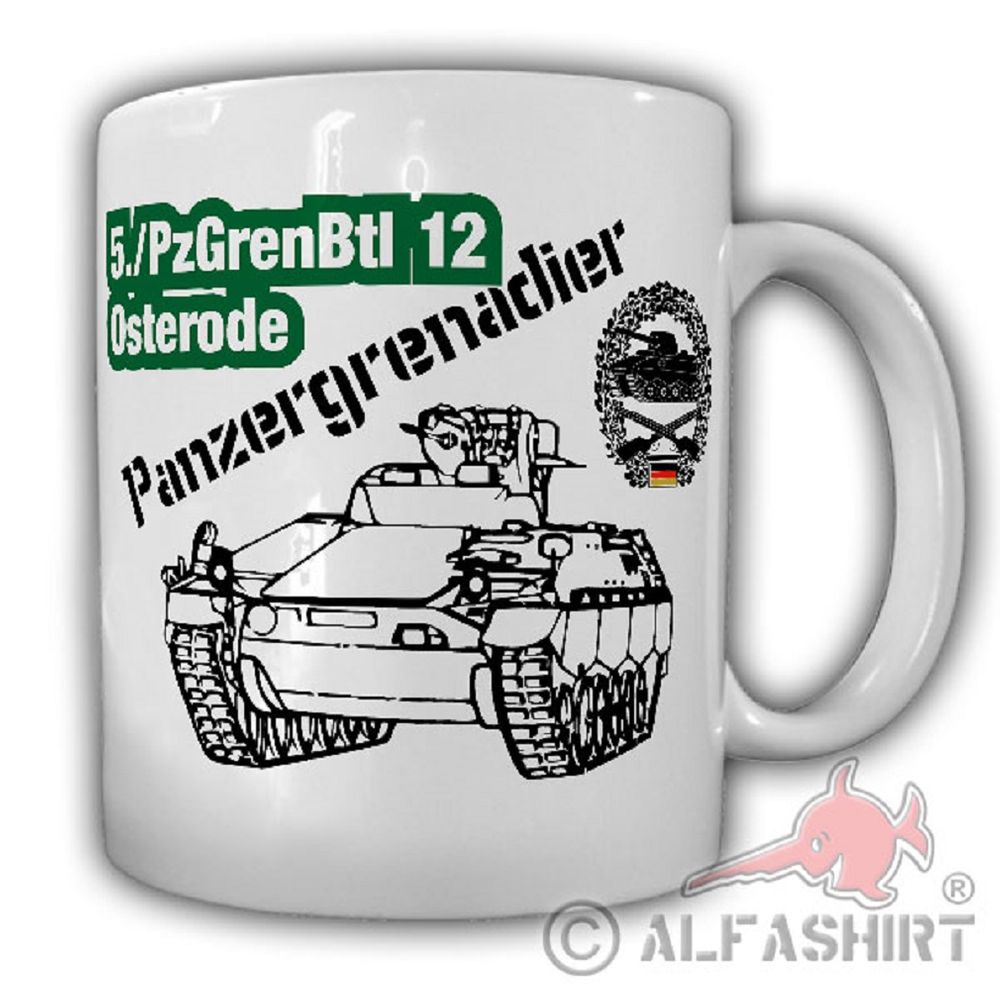 5 PzGrenBtl 12 Osterode Panzergrenadier-Bataillon Militär Marder - Tasse #19595
