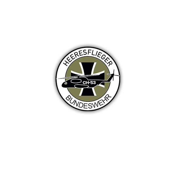 Army Aviation Bundeswehr CH35 Army BW Bückeburg Fritzlar Sticker 7x7cm # A3632