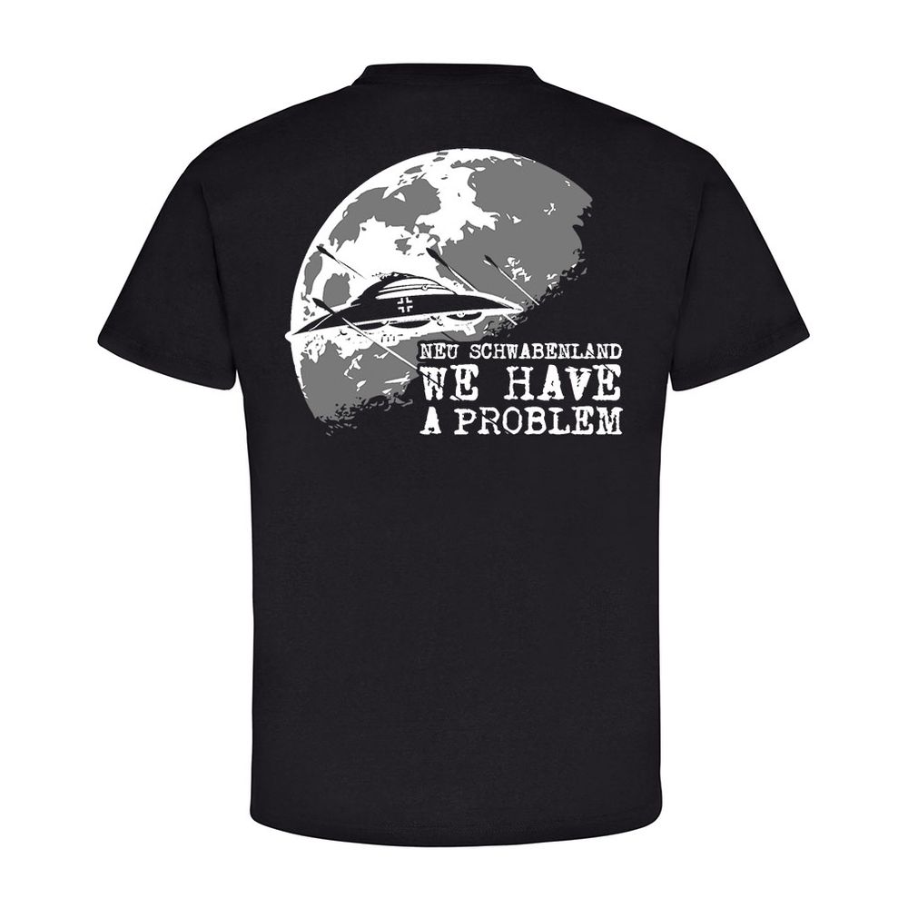 Erste Mondlandung 1945 Wh Haunebu Flugscheibe UFO Housten - T Shirt #13576