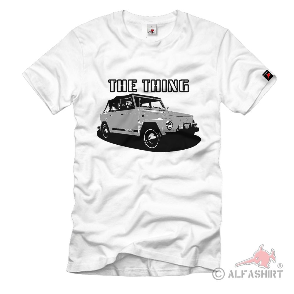 The Thing grau Kübelwagen 181 Cabriolet Offen Fahrzeug Militär - T Shirt #730