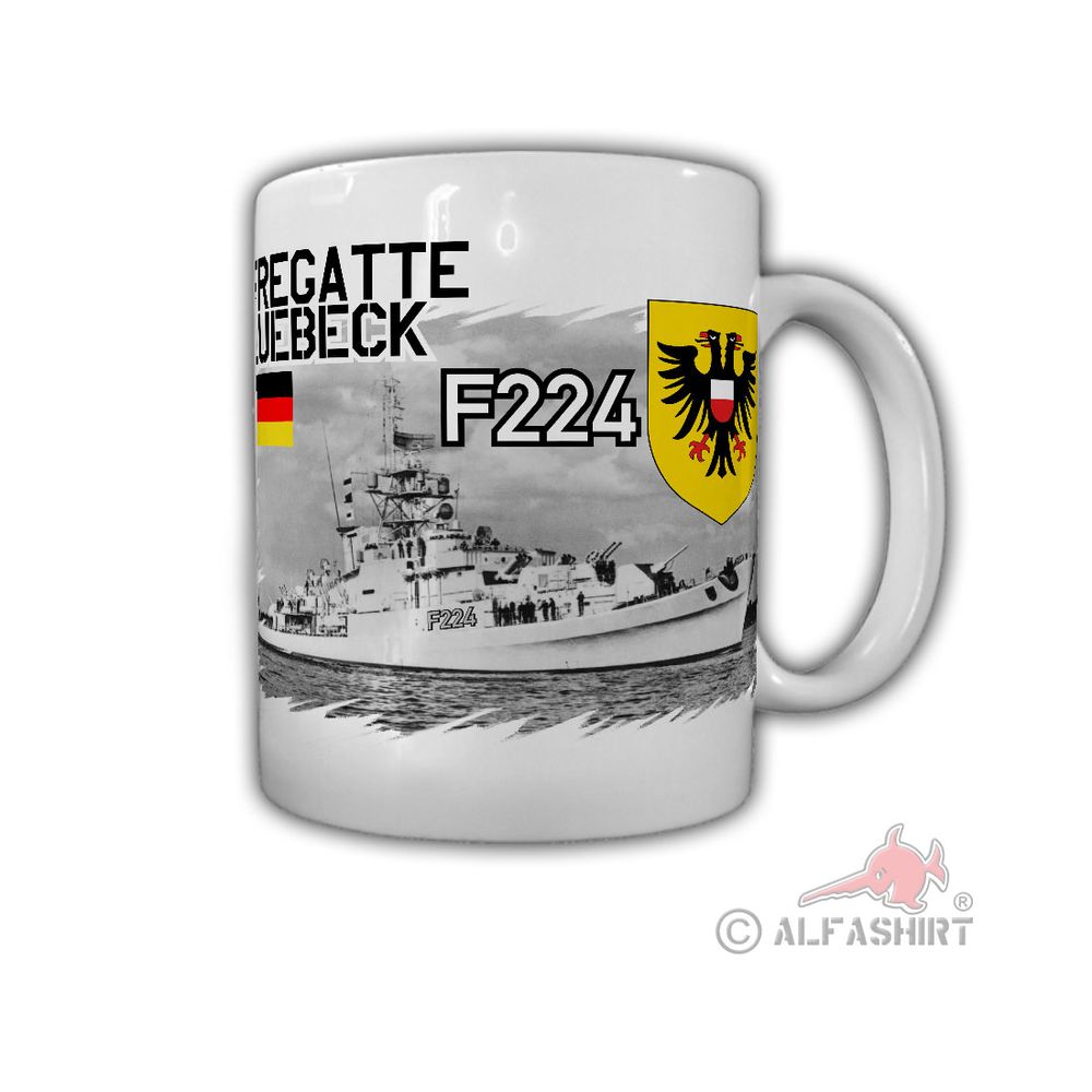 Fregatte Lübeck F224 Matrose Schiff Köln-Klasse Marine - Tasse #26767