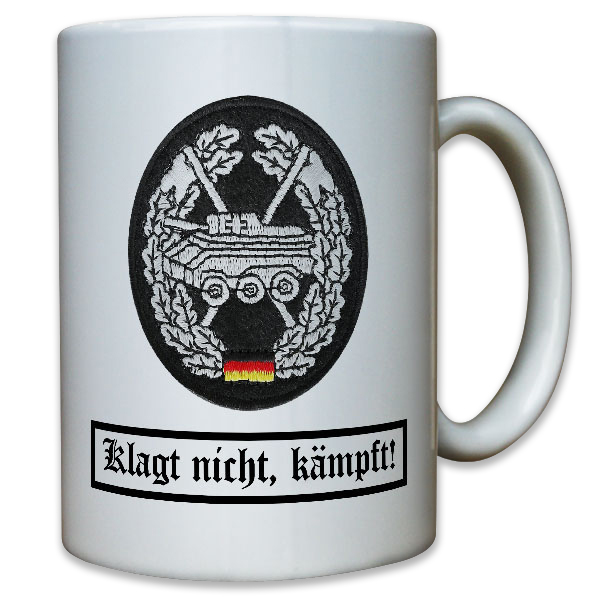 Barettabzeichen Panzeraufklärung Stoffabzeichen Truppe Aufnäher - Tasse #10959