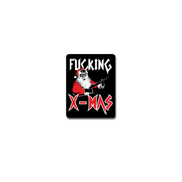 Aufkleber/Sticker Fucking XMas Santa Claus Weihnachtsmann Anti 5x7cm A4187