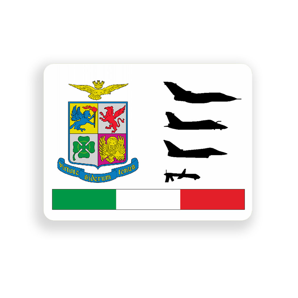 Aeronautica Militare Aufkleber Sticker Italienische Luftwaffe 9x7cm#A4160