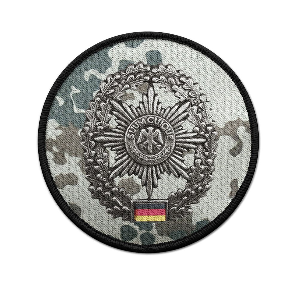 Patch Feldjäger Barettabzeichen Bundeswehr Flecktarn Streitkräfte Aufnäher 20805