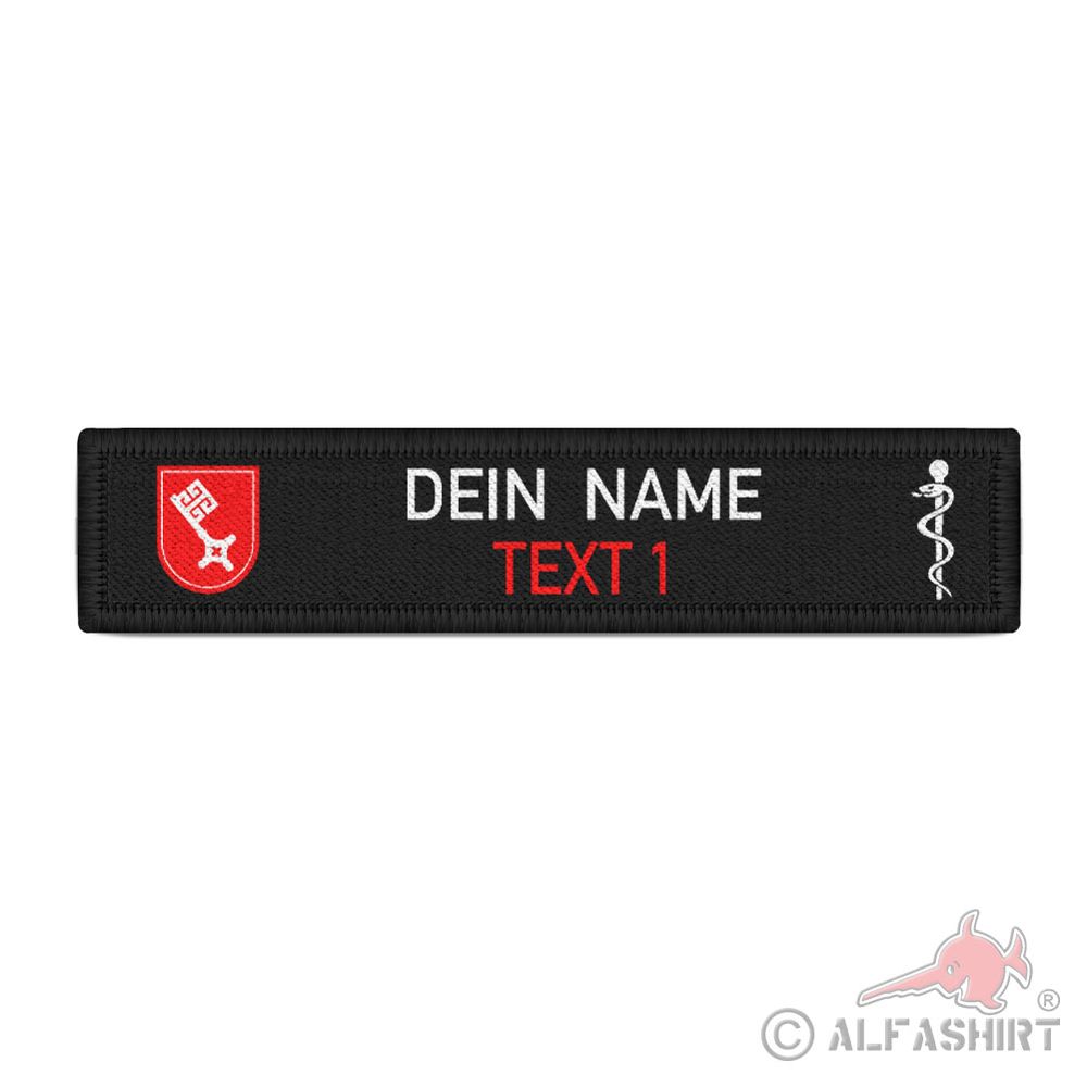 Name badge Bremen patch fire brigade personalizable Bundeswehr #40209