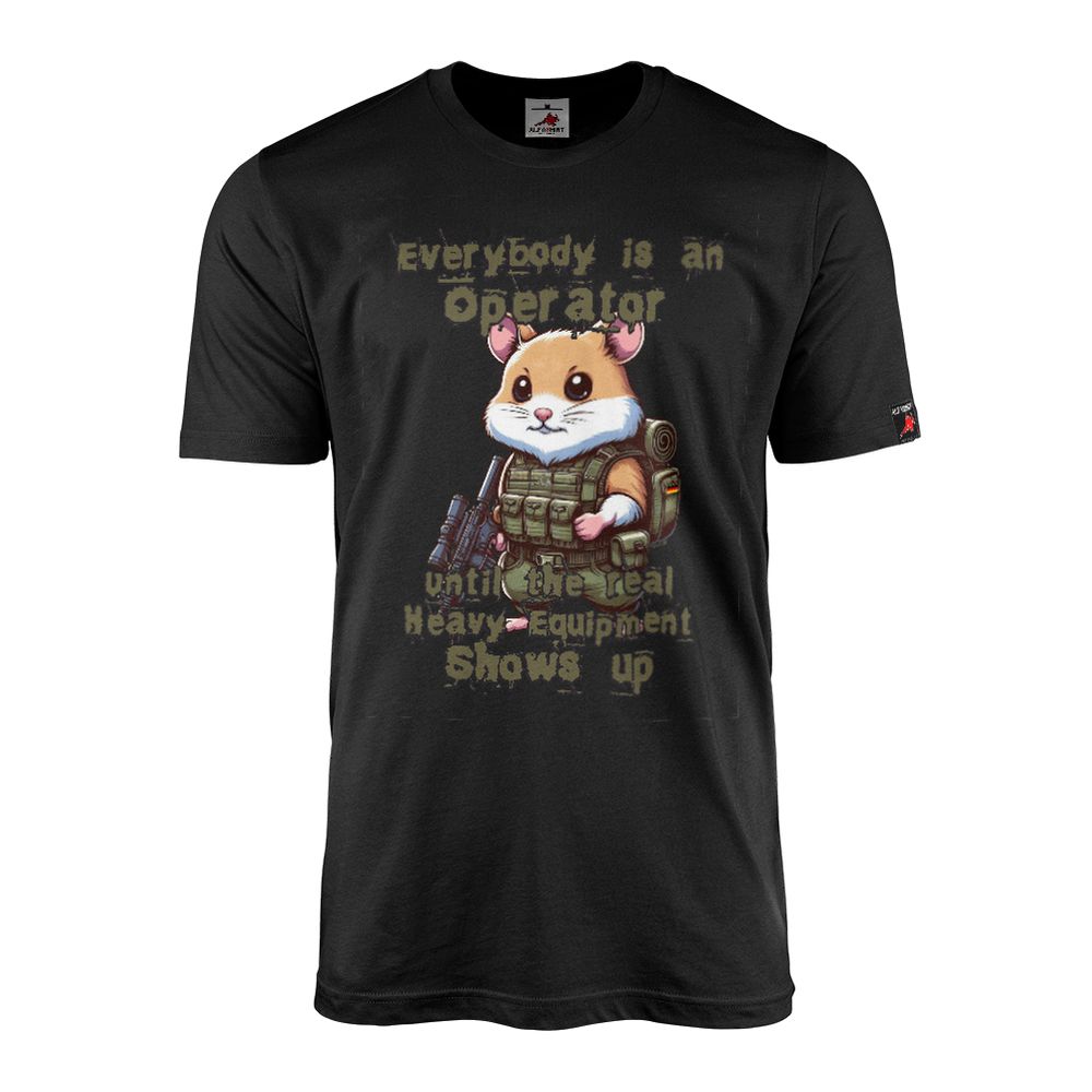T-Shirt Operator Hamster Equipment MG Militär Bundeswehr Tier Armee Army BW Soldat #46276