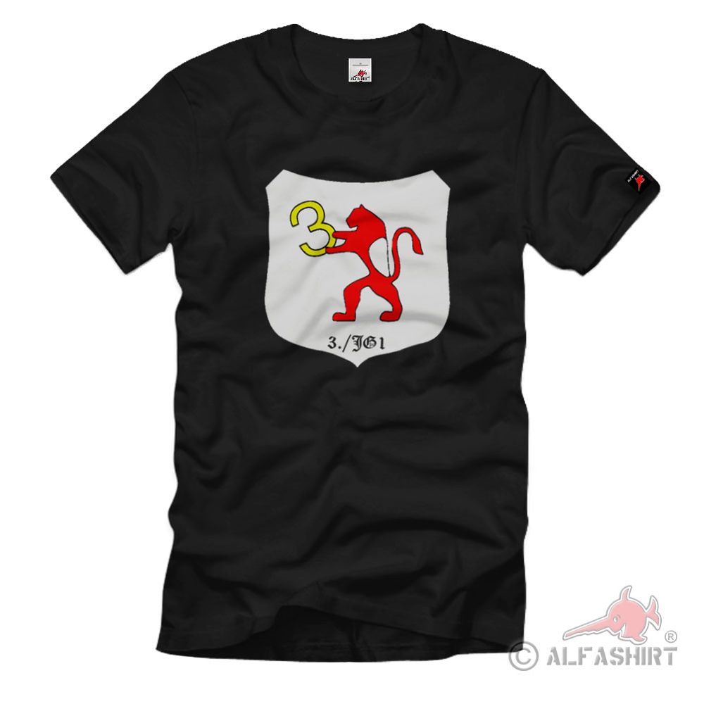 3. / JG 1 3. Staffel Jagdgeschwader 1 WK 2 Wh Luftwaffe Wappen Emblem - T Shirt #1729