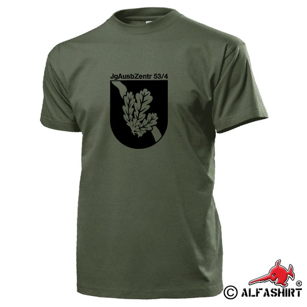 JgAusbZentr 53 4 Jägerausbildungszentrum Jäger Wappen Abzeichen T Shirt #15430