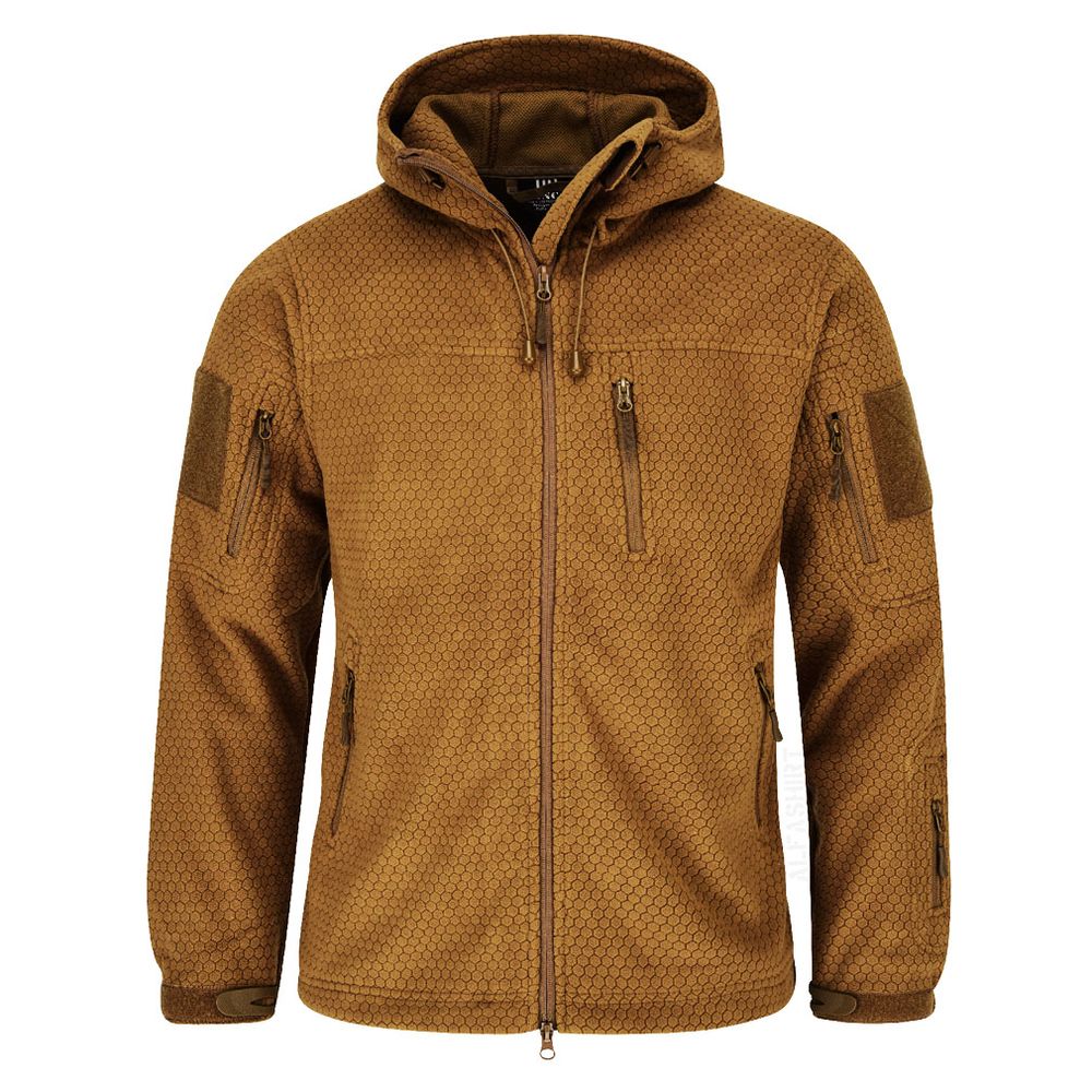 Hexagon Tactical Fleece jacket transition jacket slightly warm honeycomb pattern Windproof