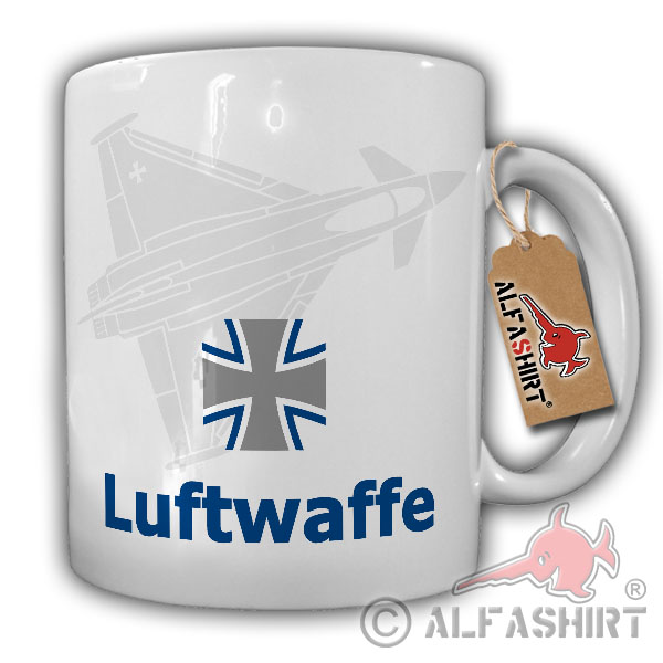 Tasse Bundeswehr Luftwaffe Jet Kampfflugzeug Staffel Euro LW Pilot #17766