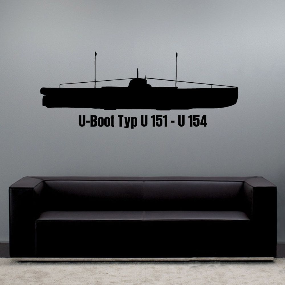 Wall decal U-boat type U 151 - U 154 Oldenburg U-cruiser Coast -#A6196