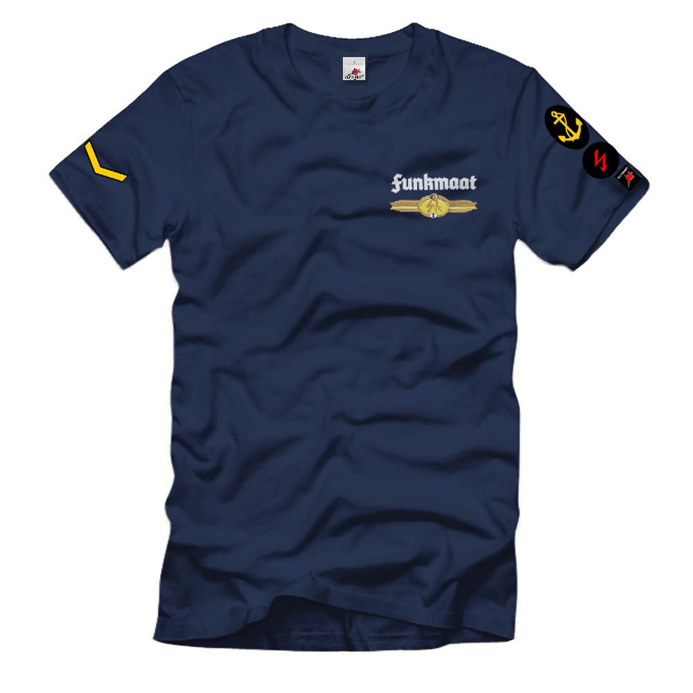 Funkmaat Flottenschule Parow Marine Funkmess NVA DDR Marine T Shirt #38677