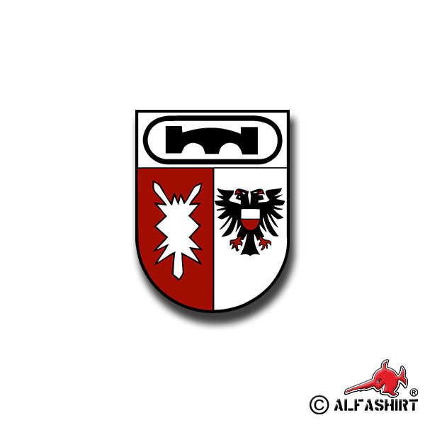 Sticker PzPiKp 170 Coat of Arms BW Military Army Unit Tank 7x5cm A1035