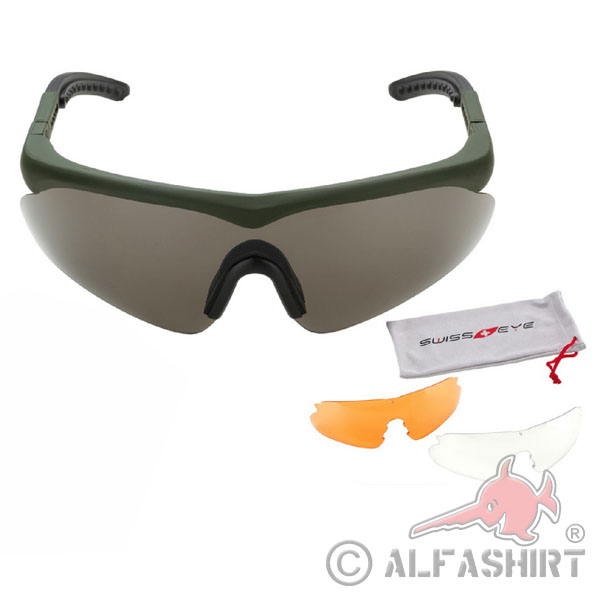 Tactical Schutzbrille Raptor OLIV Sportbrille Hobby austauschbar #17824