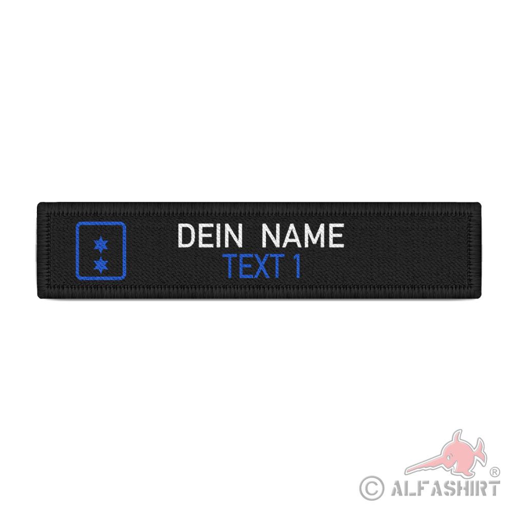 Namenspatch 12x2,5cm personalisiert Dienststellungsabzeichen #44441