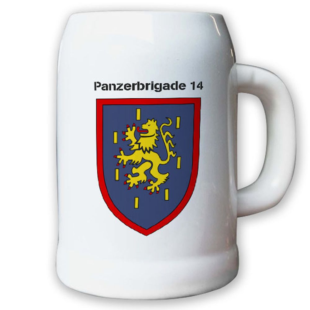 Krug / Bierkrug 0,5l -12.Bierkrug Panzerbrigade14 PzBrig Brigade Einheit #12976