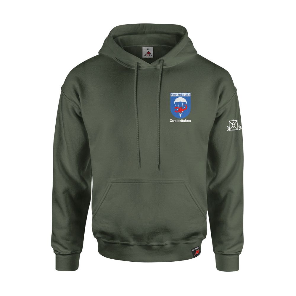 Hoodie 3rd Company Paratrooper Battalion FschJgBtl 263 Coat of Arms #46723