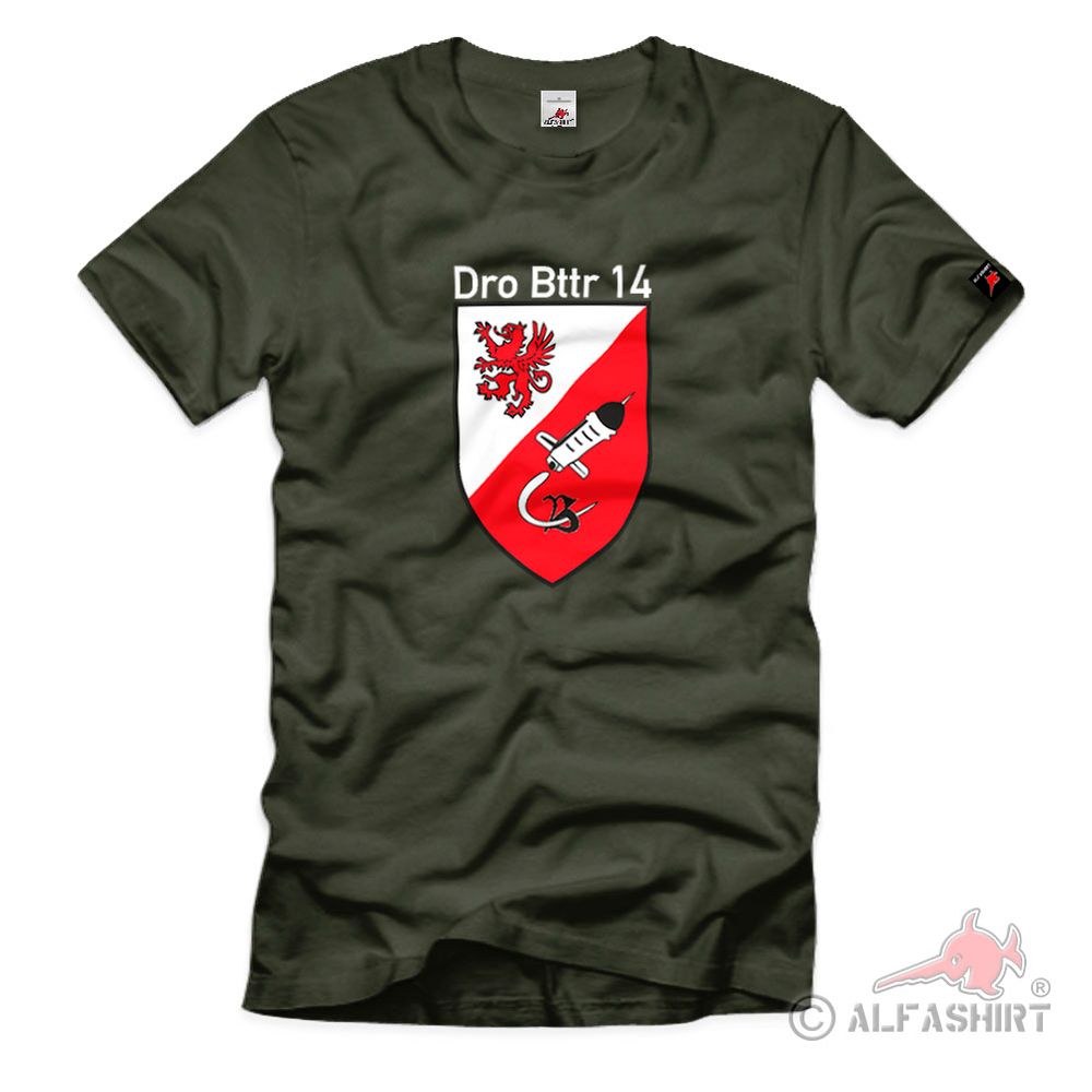 Dro Bttr 14 Drohnenbatterien Bundeswehr Militär Einheit Wappen T Shirt #2756