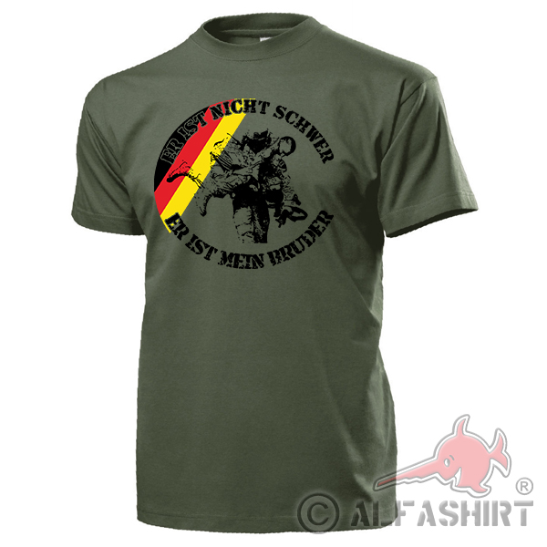 He's Not Hard Sani Paramedic Medical Support Medic BW - T Shirt # 18161