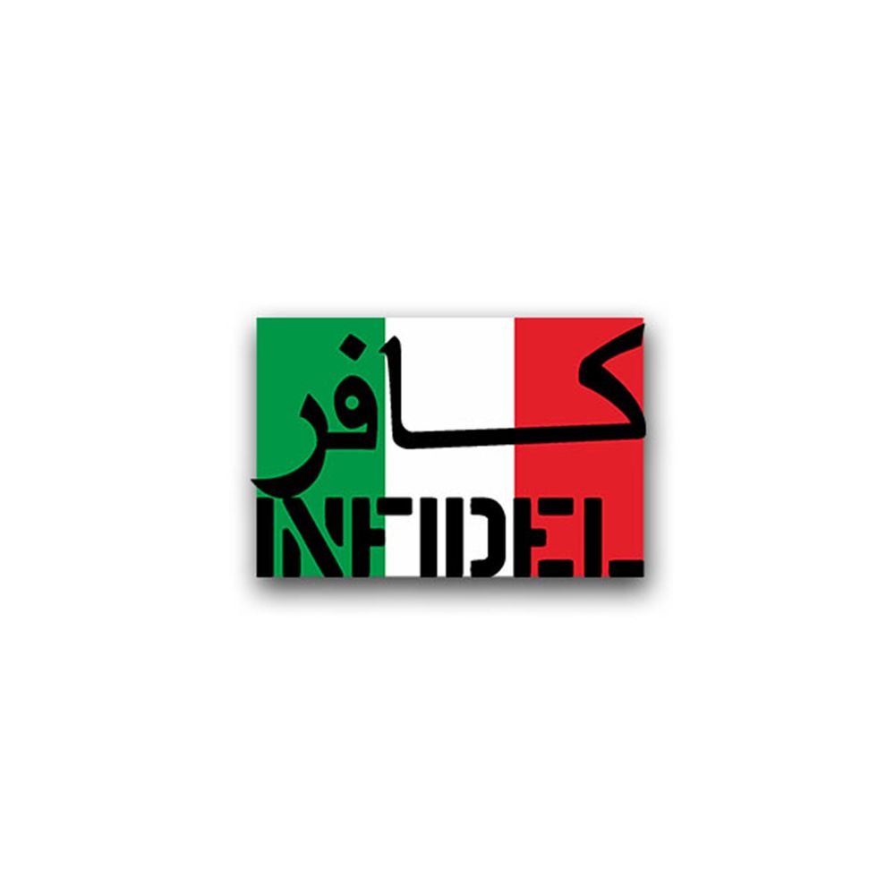 Sticker Italy Infidel ISAF Army Army Forces 7x11cm A1528