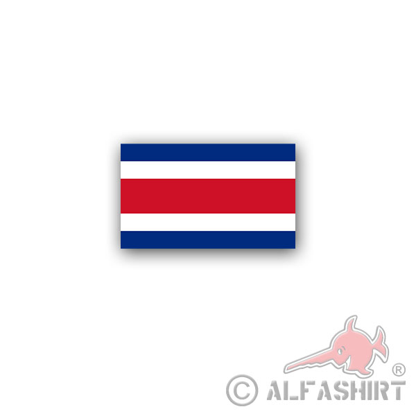 Sticker Costa Rica Flag Rich Coast Spanish State 12x7cm A2943