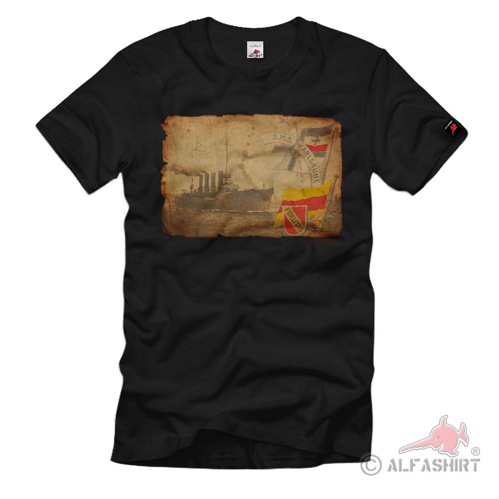 SMS Karlsruhe Cruiser Imperial Navy T-Shirt #39484