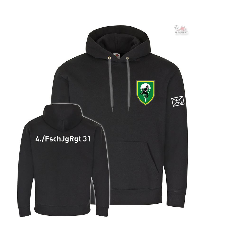 4 FschJgRgt 31 Seedorf Fallschirmjägerregiment Einsatz Kompanie Hoodie #38326