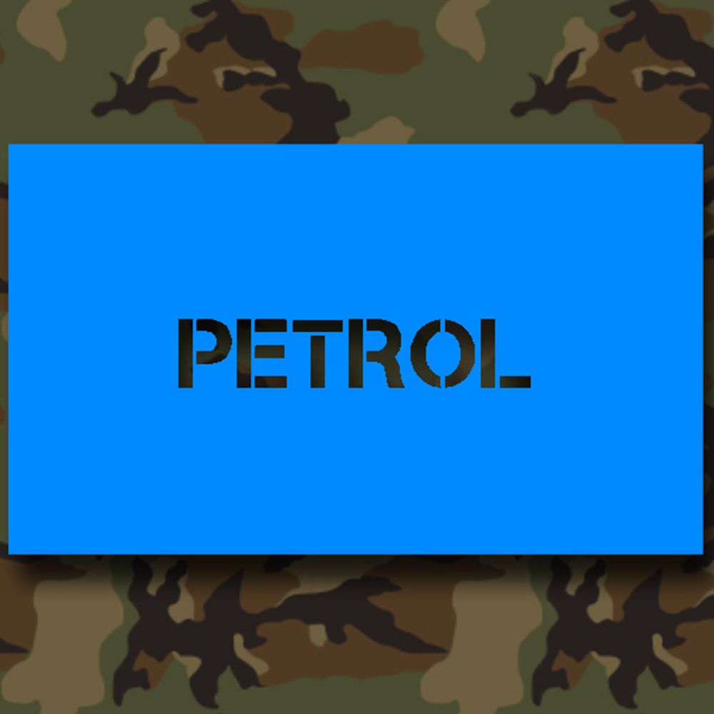 Paint Stencil Stickers Petrol Petrol US 7cm A453