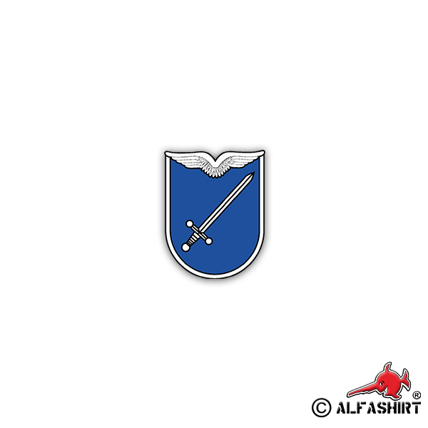 Sticker LwAusbRgt 2 Air Force Training Regiment Soldier 7x7cm A2605