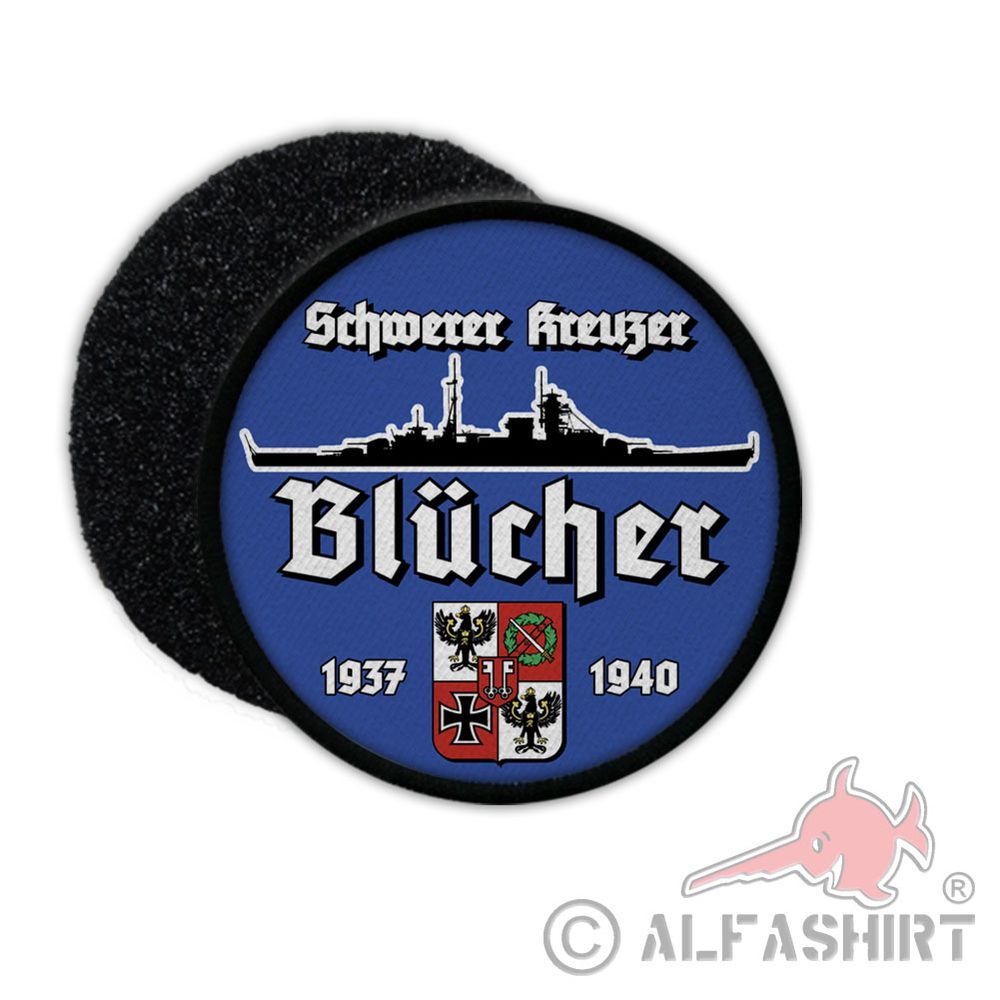 9cm Patch Heavy Cruiser Blücher Ship Navy Oslo-Fjord 1940 # 36397