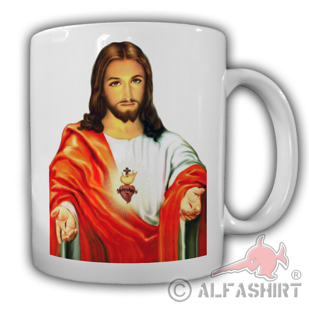 Jesus Sacred Heart Typ 3 Sacred Heart Jesus Christus Mutter Gottes Tasse #27575