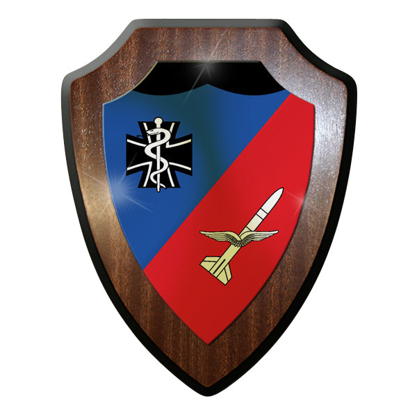 Wappenschild / Wandschild - SanStff FlaRakGrp 24 Bundeswehr Luftwaffe #11985