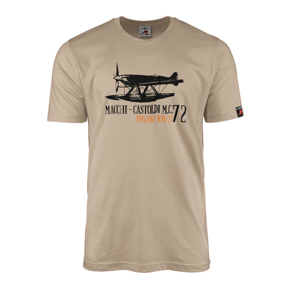 Macchi-Castoldi MC 72 Italy Airplane Italian T-Shirt #12285
