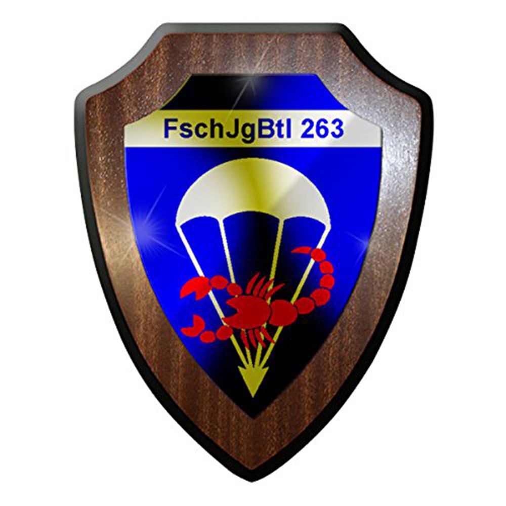 Wappenschild / Wandschild -FschJgBtl 263 Bundeswehr Armee Bund #8336 