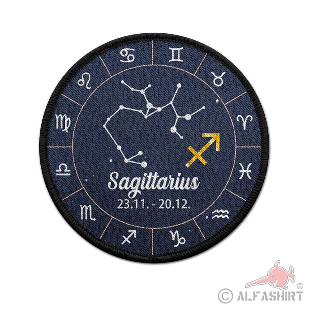 Patch 9cm zodiac signs Sagittarius Sagittarius November Arrow #42996